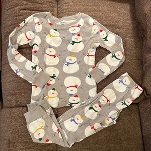 Carter’s size 5 Snowman PJ set, EUC